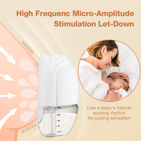 MISSAA Breast Pump Hands Free, Efficiently Double Wearable Breast Pump with 3 Modes & 8 Levels, Leak-Proof & Longest Battery Smart Display Electric Pump Portable with 4 Flange Sizes, 2 Pack White