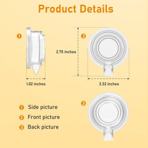 MISSAA Silicone Tee Compatible with GLE10 Breast Pump, 1 Pack